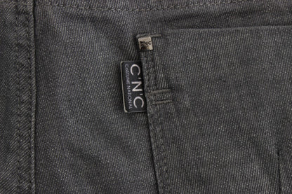 Сірі дизайнерські джинси Slim-Fit у стилі National Chic