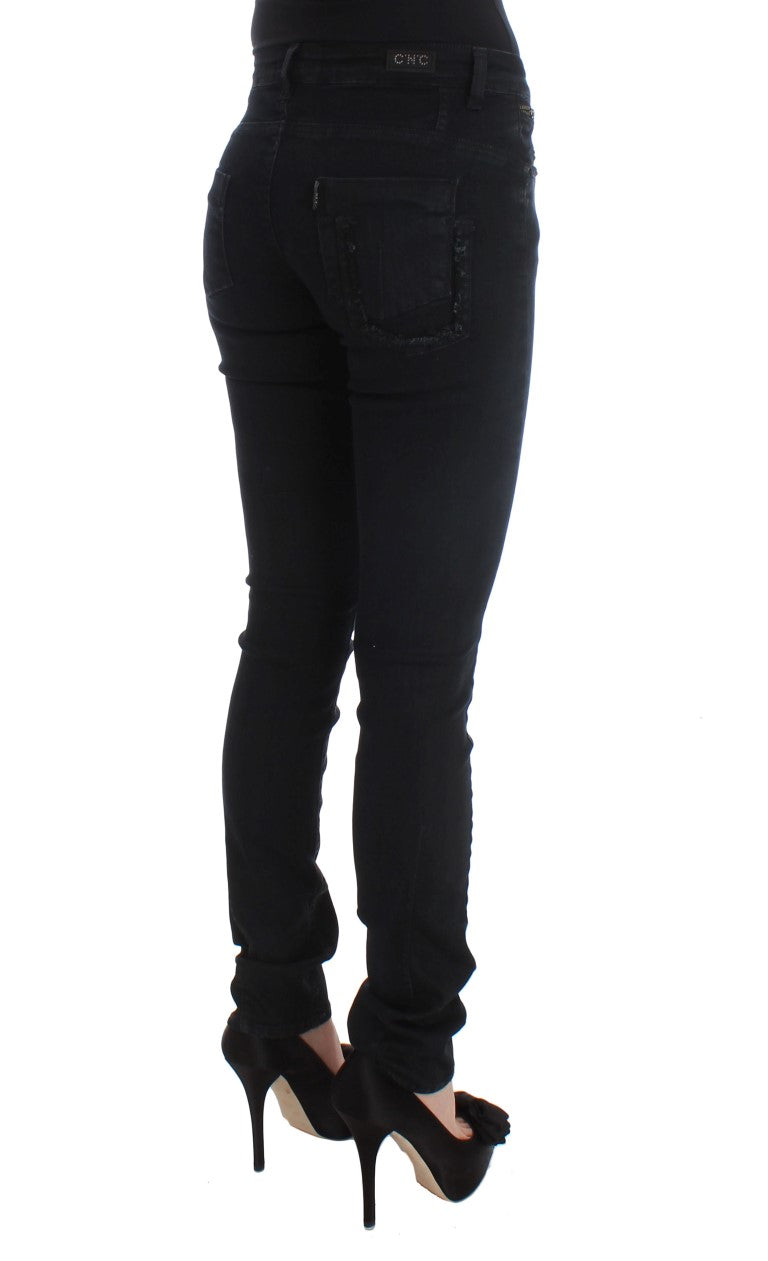 Класичні чорні класичні джинси Slim Fit у стилі National
