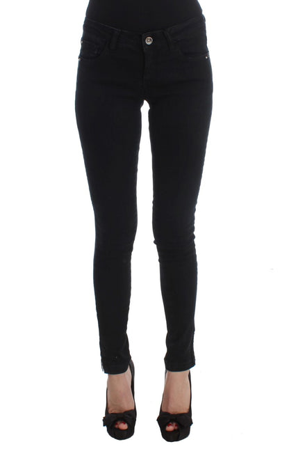 Костюм National Sleek Black Slim Fit Дизайнерські джинси