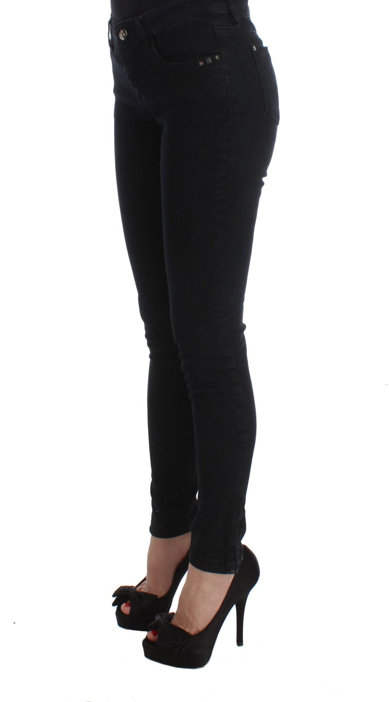 Костюм National Sleek Black Slim Fit Дизайнерські джинси