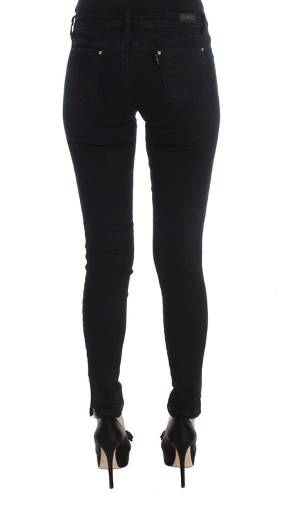 Костюм National Sleek Black Slim Fit Дизайнерські джинси