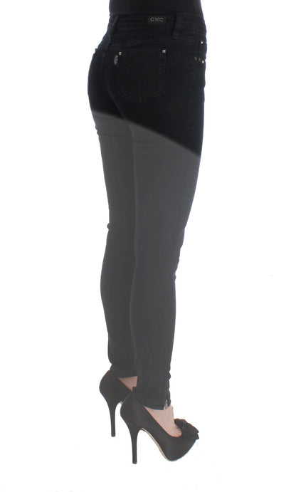 Костюм National Sleek Black Slim Fit Дизайнерські джинси
