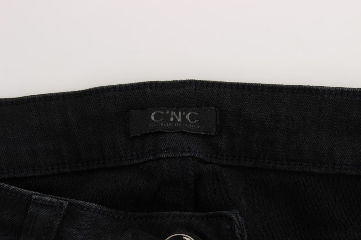Костюм National Sleek Black Slim Fit Дизайнерські джинси