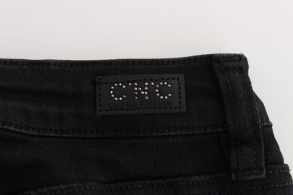 Костюм National Sleek Black Slim Fit Дизайнерські джинси