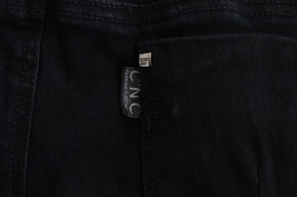 Костюм National Sleek Black Slim Fit Дизайнерські джинси