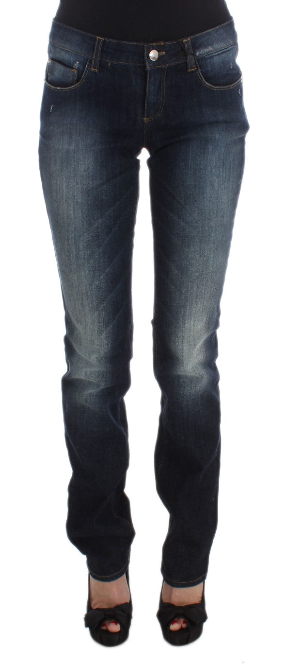 Сині дизайнерські джинси National Sleek Slim Fit