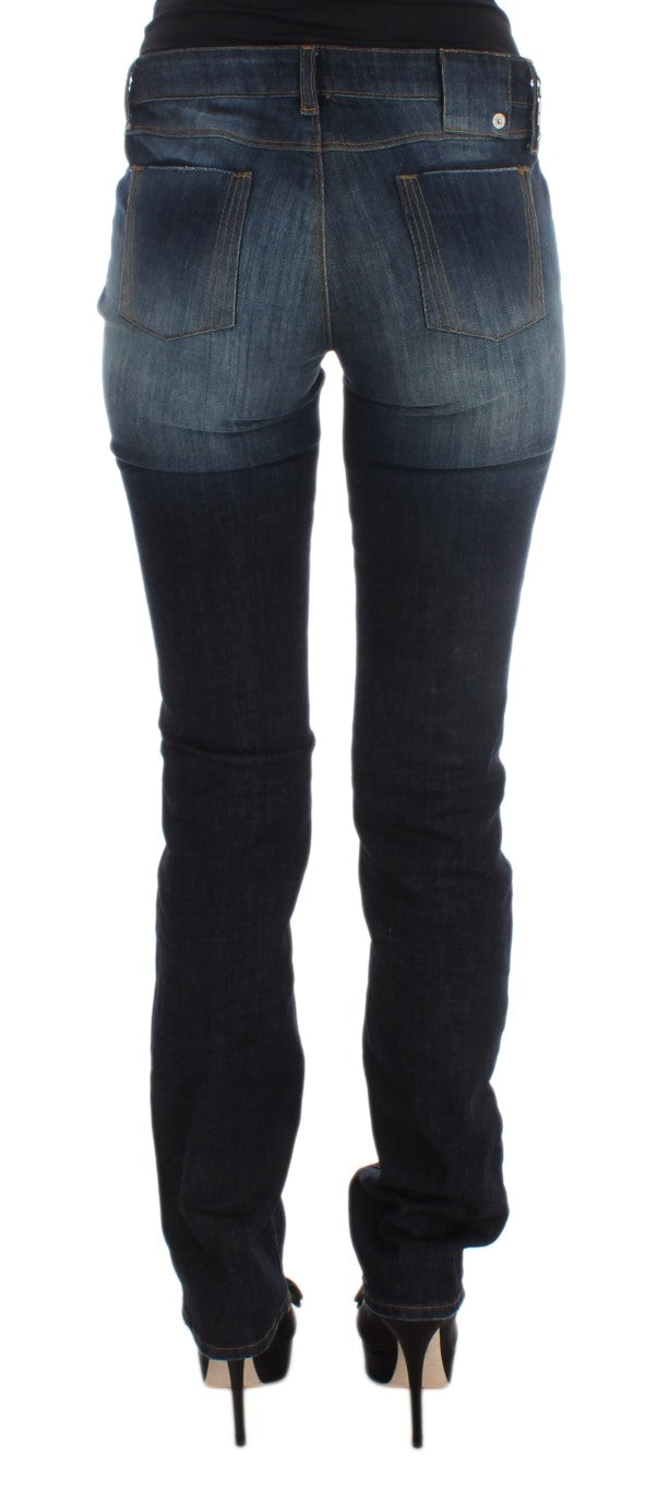 Сині дизайнерські джинси National Sleek Slim Fit