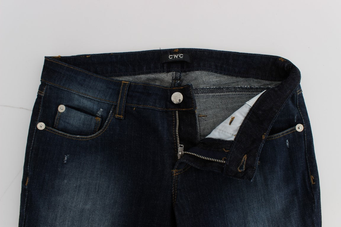 Сині дизайнерські джинси National Sleek Slim Fit