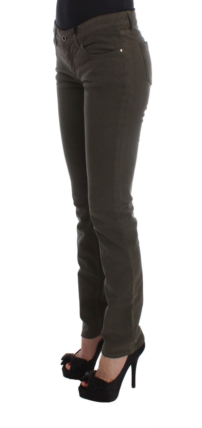 Костюм National Chic Slim Fit Зелені бавовняні джинси