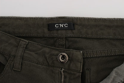 Костюм National Chic Slim Fit Зелені бавовняні джинси