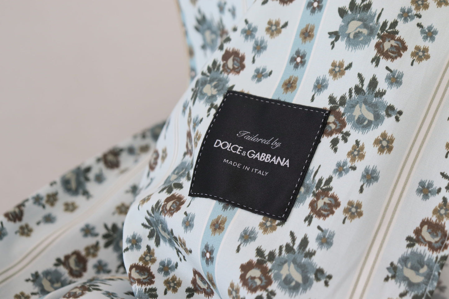 Елегантний бавовняний жакет із квітковим принтом Dolce &amp; Gabbana
