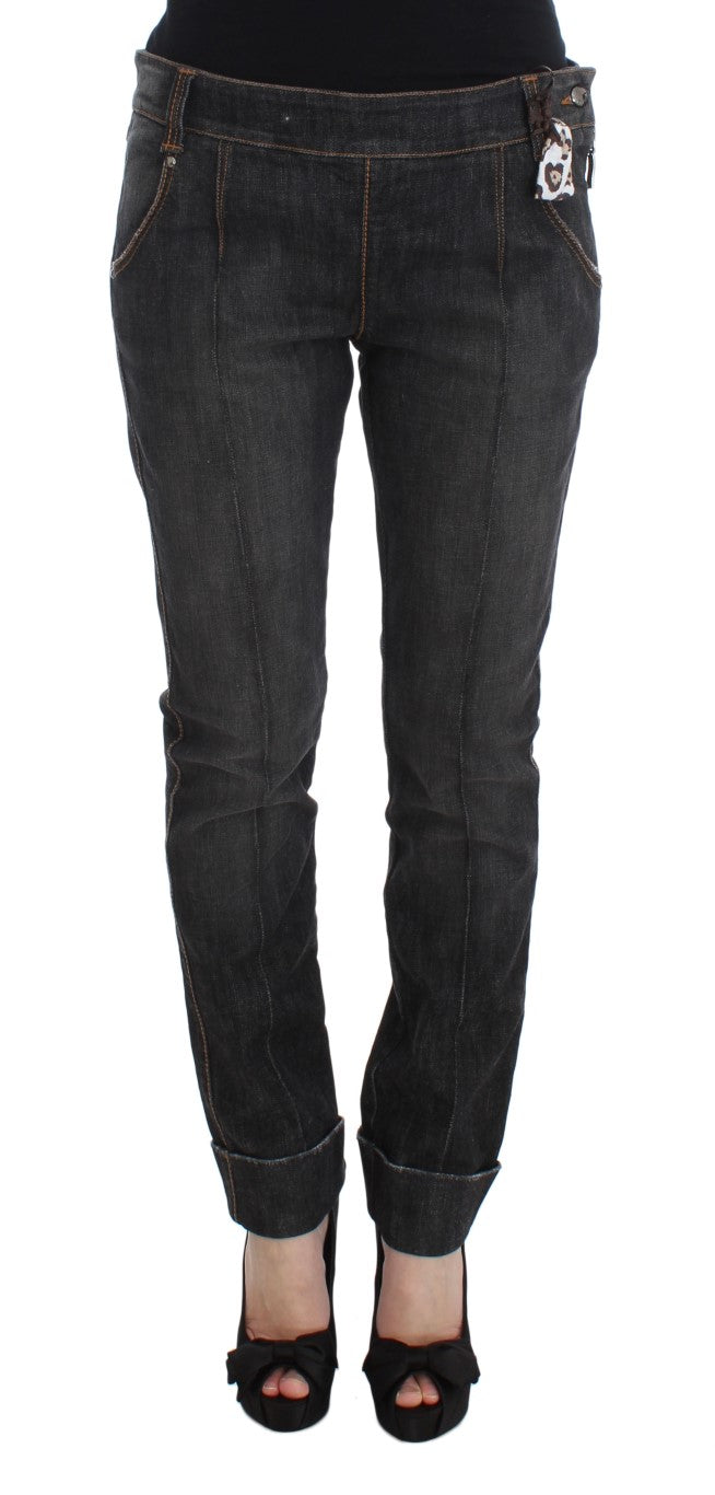 Ermanno Scervino Chic Slim Fit Grey Wash Jeans