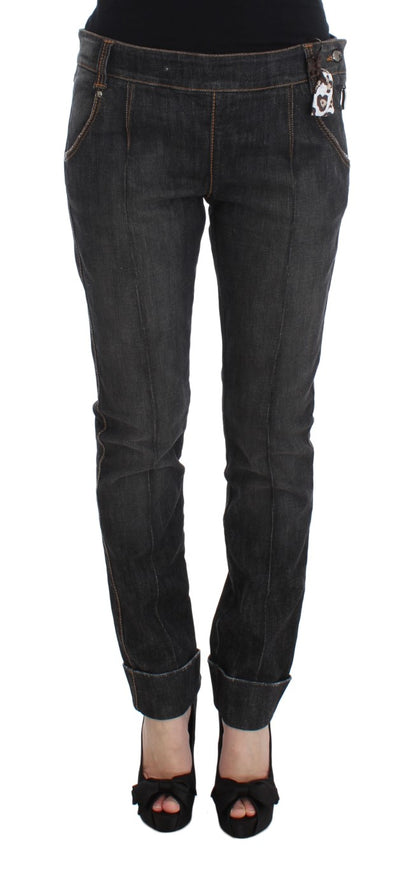 Ermanno Scervino Chic Slim Fit Grey Wash Jeans
