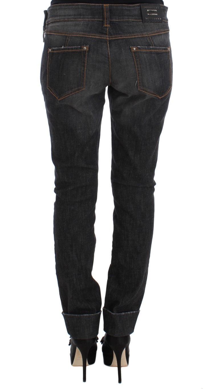 Ermanno Scervino Chic Slim Fit Grey Wash Jeans