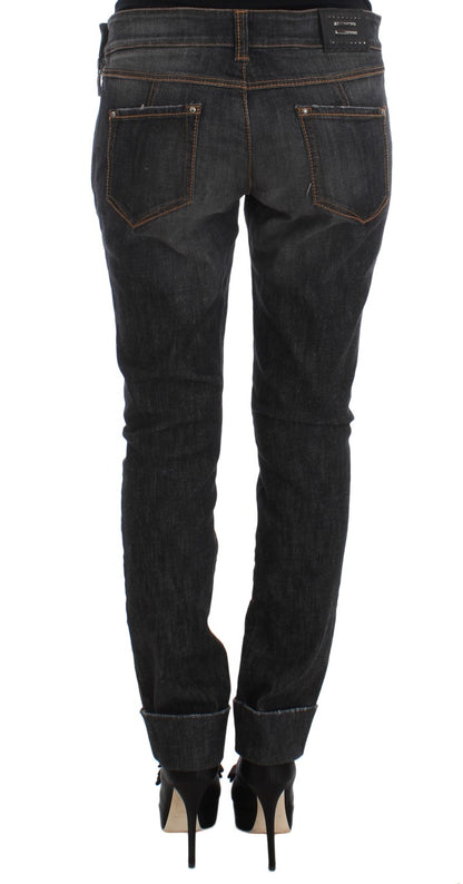 Ermanno Scervino Chic Slim Fit Grey Wash Jeans