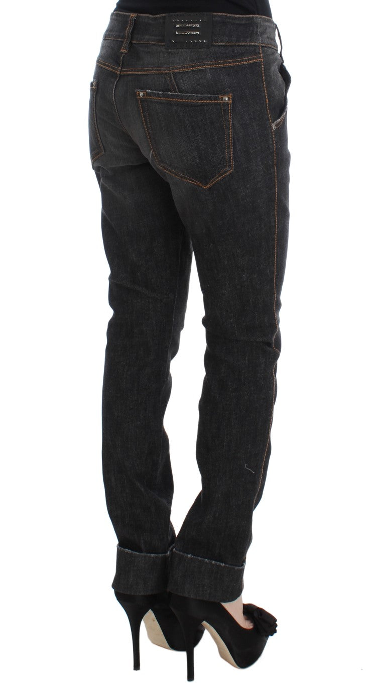 Ermanno Scervino Chic Slim Fit Grey Wash Jeans