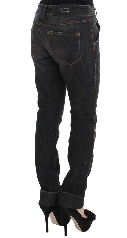 Ermanno Scervino Chic Slim Fit Grey Wash Jeans