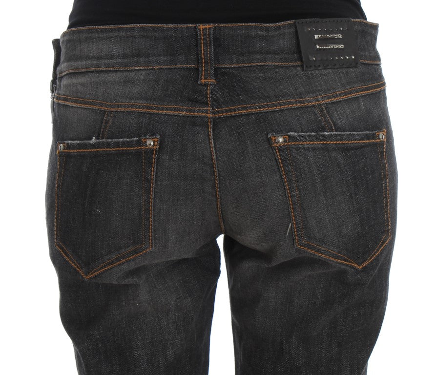 Ermanno Scervino Chic Slim Fit Grey Wash Jeans