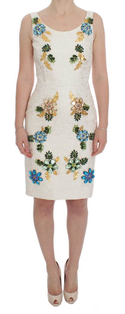 Елегантна квіткова сукня-футляр із парчі Dolce &amp; Gabbana