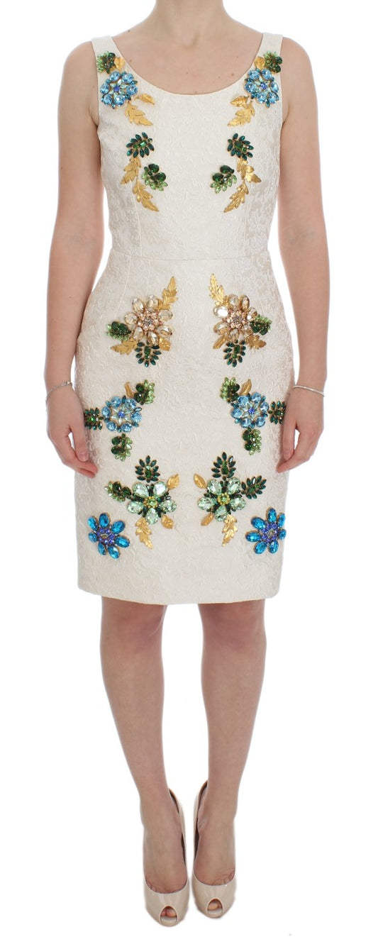 Елегантна квіткова сукня-футляр із парчі Dolce &amp; Gabbana