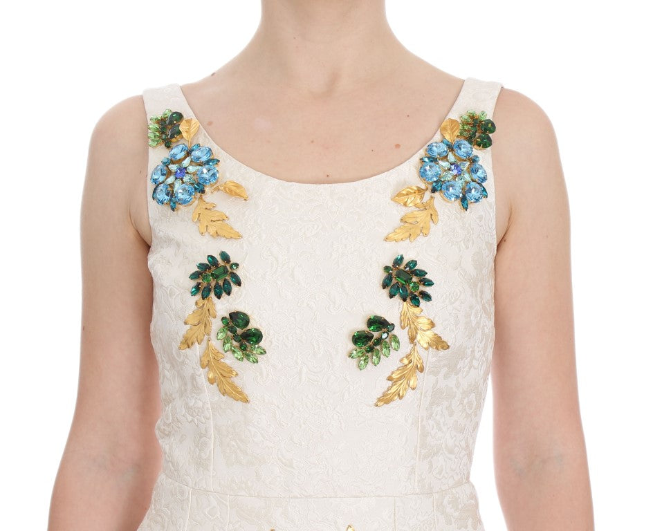 Елегантна квіткова сукня-футляр із парчі Dolce &amp; Gabbana