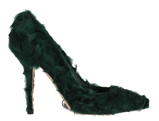 Шкіряні туфлі Dolce &amp; Gabbana Elegant Green Xiangao