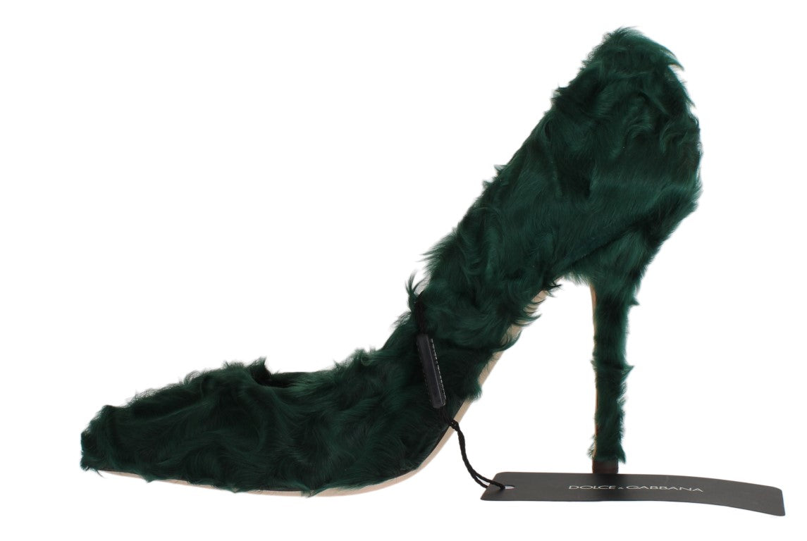 Шкіряні туфлі Dolce &amp; Gabbana Elegant Green Xiangao