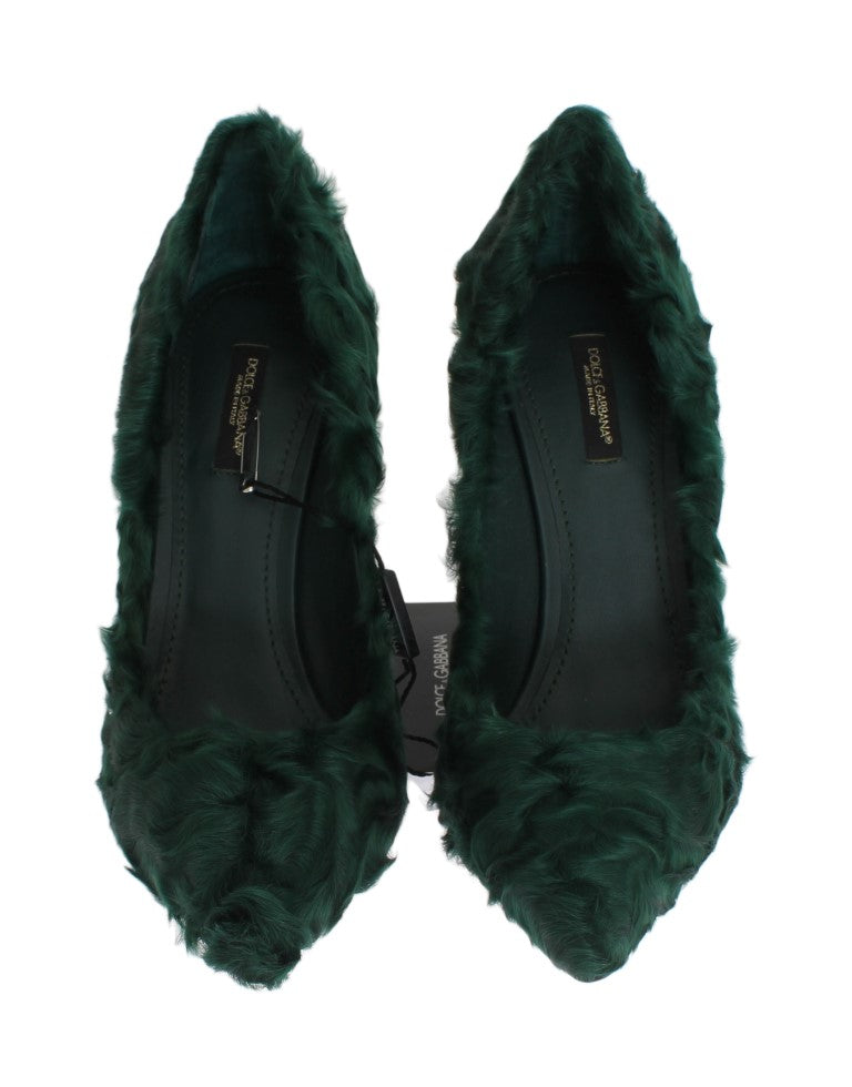 Шкіряні туфлі Dolce &amp; Gabbana Elegant Green Xiangao