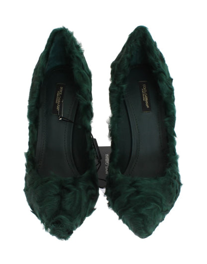 Шкіряні туфлі Dolce &amp; Gabbana Elegant Green Xiangao