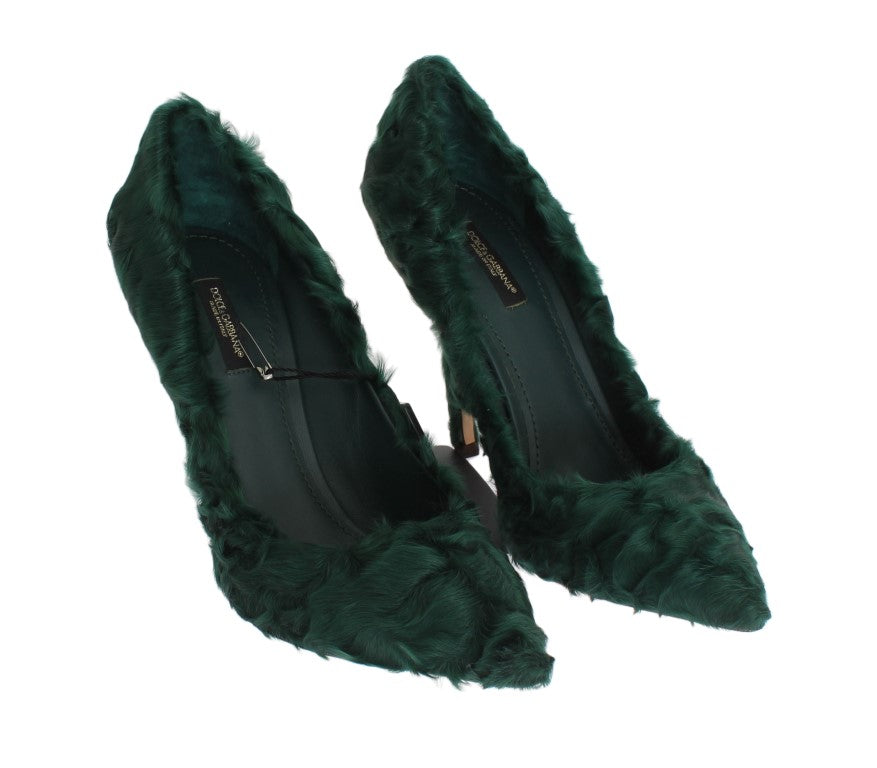 Шкіряні туфлі Dolce &amp; Gabbana Elegant Green Xiangao