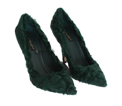 Шкіряні туфлі Dolce &amp; Gabbana Elegant Green Xiangao