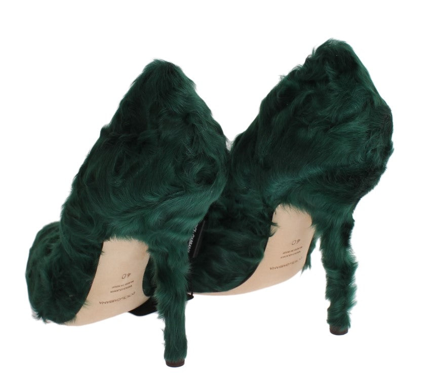Шкіряні туфлі Dolce &amp; Gabbana Elegant Green Xiangao