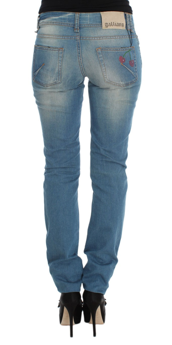 Дизайнерські джинси John Galliano Sleek Blue Slim Fit