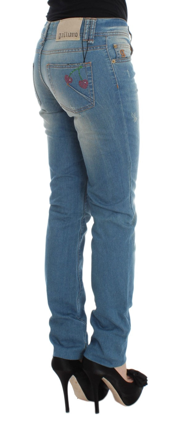 Дизайнерські джинси John Galliano Sleek Blue Slim Fit