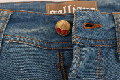 Дизайнерські джинси John Galliano Sleek Blue Slim Fit