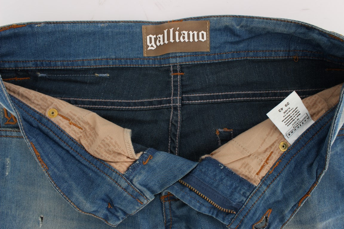 Дизайнерські джинси John Galliano Sleek Blue Slim Fit