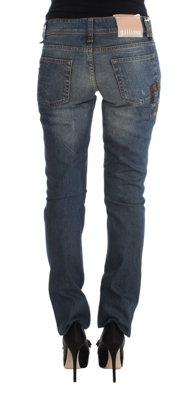 Сині джинси John Galliano Chic Slim Fit