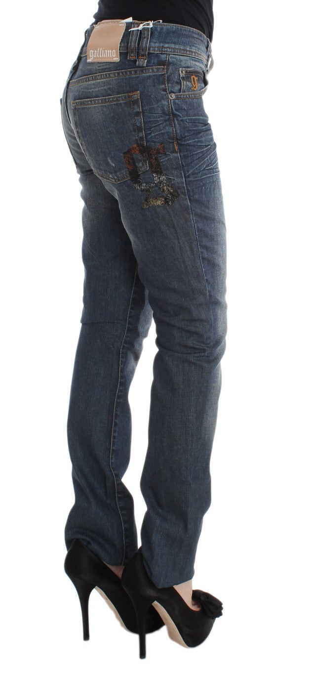 Сині джинси John Galliano Chic Slim Fit