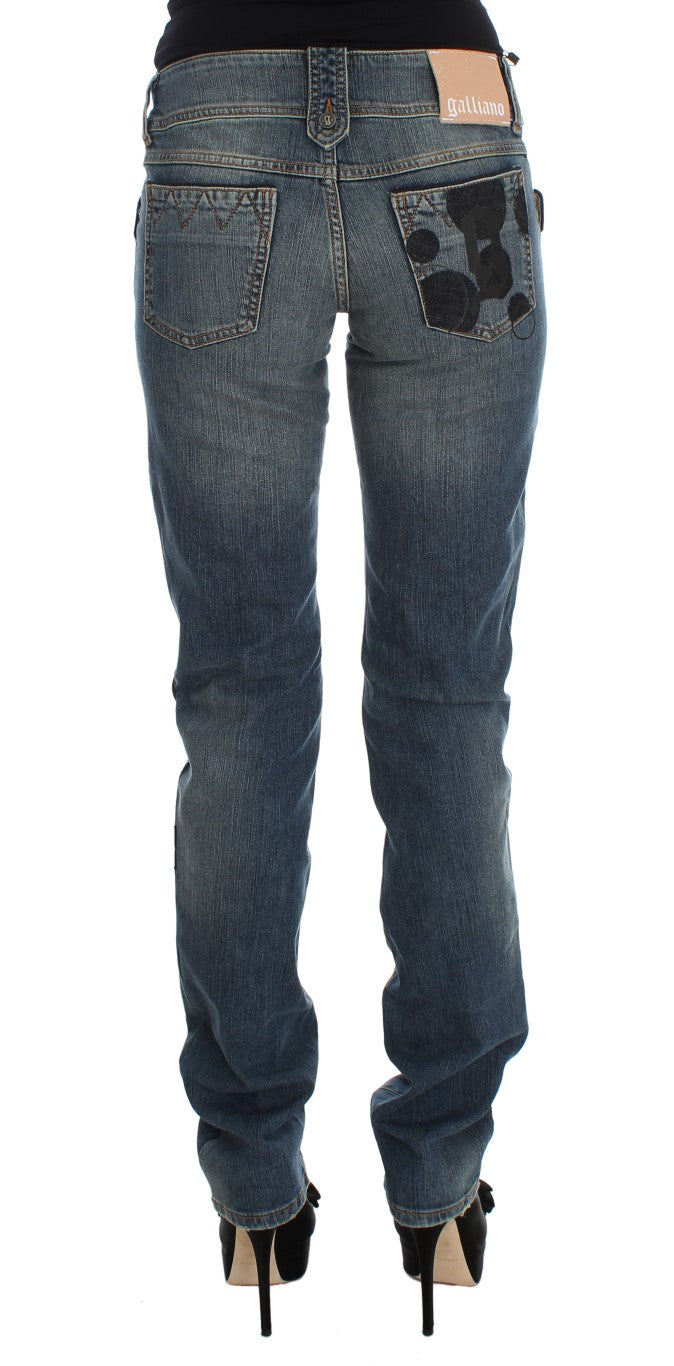 Джинси John Galliano Chic Slim Fit синього кольору