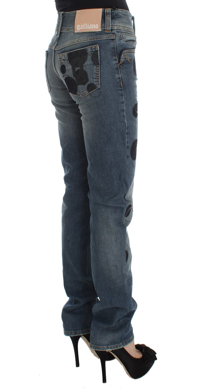 Джинси John Galliano Chic Slim Fit синього кольору