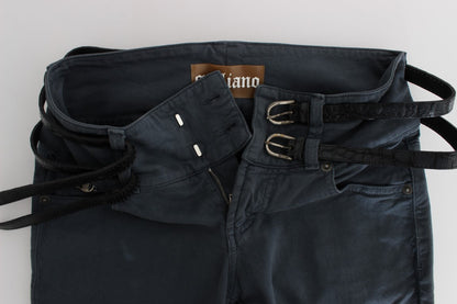 Стильні італійські джинси John Galliano Slim Fit у шикарному синьому кольорі