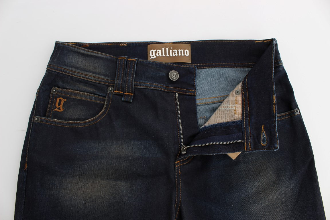 Стильні сині джинси бойфренда John Galliano