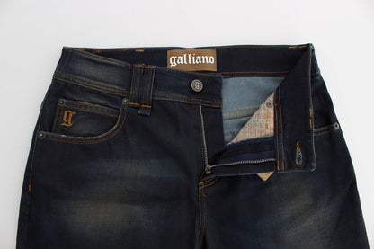 Стильні сині джинси бойфренда John Galliano