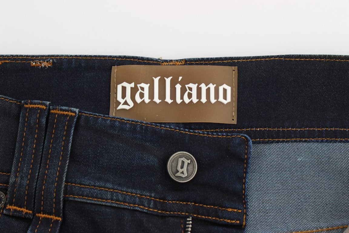 Стильні сині джинси бойфренда John Galliano