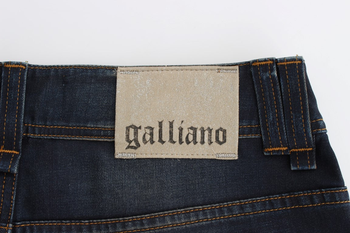 Стильні сині джинси бойфренда John Galliano