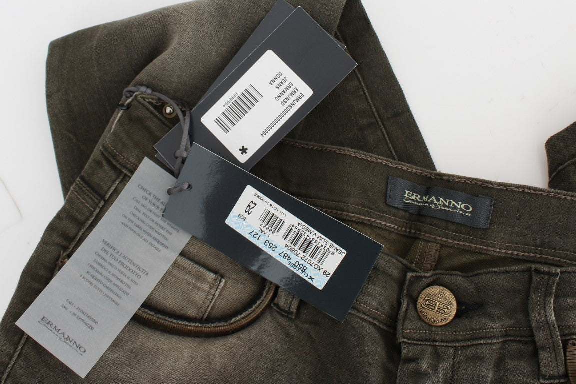 Ermanno Scervino Chic Grey Slim Fit італійський денім
