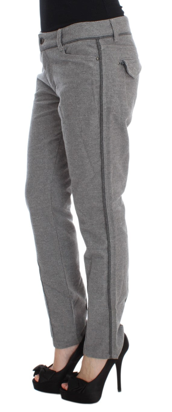 Повсякденні бавовняні штани Ermanno Scervino Chic Grey