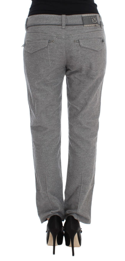 Повсякденні бавовняні штани Ermanno Scervino Chic Grey