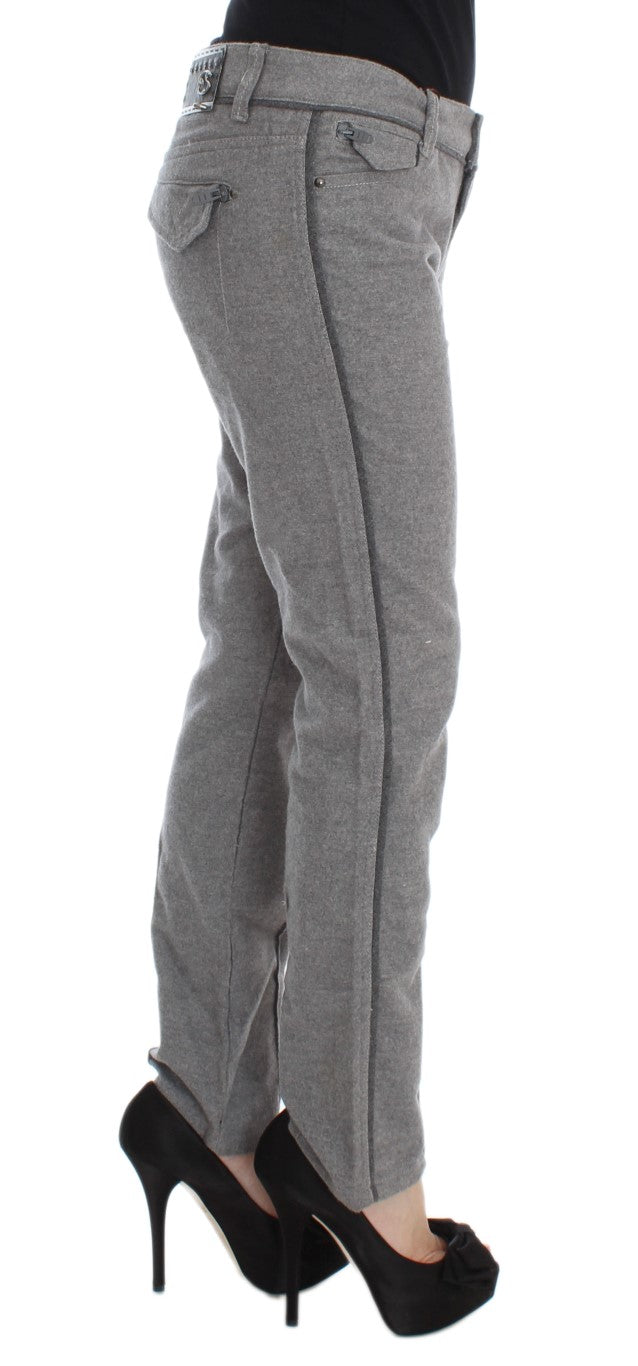 Повсякденні бавовняні штани Ermanno Scervino Chic Grey