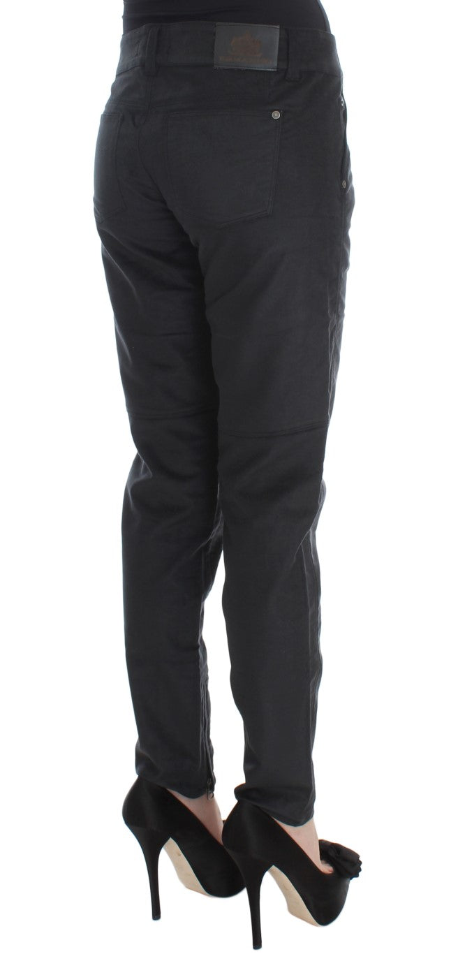Ermanno Scervino Chic Чорні стандартні штани